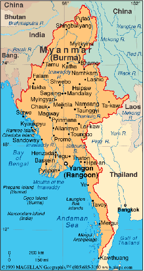 carte de Burma