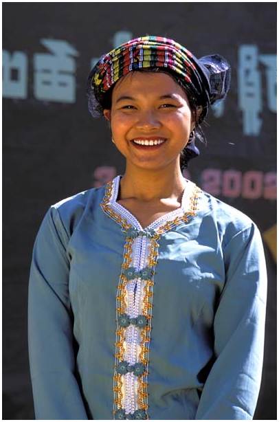 jeune femme shan au Myanmar