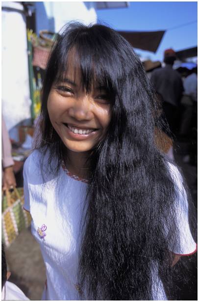 Young Bama woman in Myanmar
