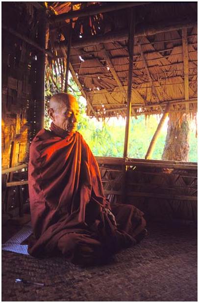 Moine bouddhiste au Myanmar
