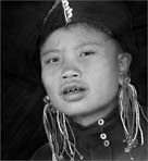 jeune femme tribu ann triangle d'or birmanie