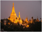 pagode shwedagon de nuit